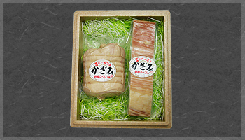 ハムとベーコン゙
